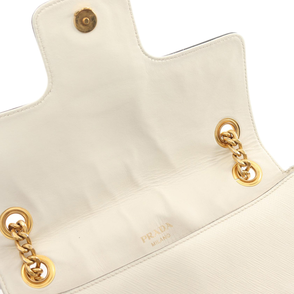 Pre-Loved Prada Saffiano Pattina Chain Crossbody - Picture 10 of 12